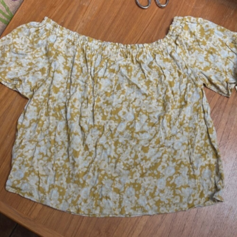 Rewind Floral Smock Size XS Yellow
